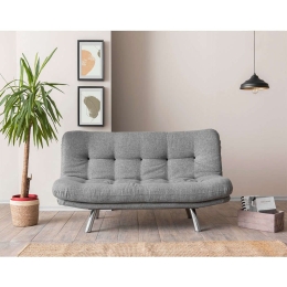 Καναπές - Κρεβάτι Τριθέσιος Misa 859FTN2827 175x52x40cm Light Grey