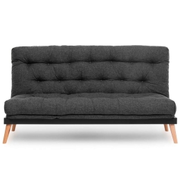 Καναπές - Κρεβάτι Τριθέσιος Saki 859FTN2848 185x82x92cm Dark Grey