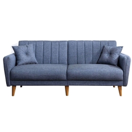 Καναπές - Κρεβάτι Τριθέσιος Aqua 867UNQ1314 210x82x85cm Dark Blue