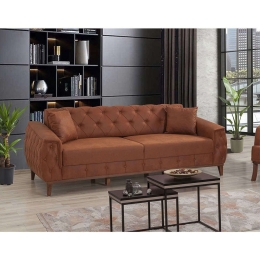 Καναπές - Κρεβάτι Τριθέσιος Marta 867UNQ1527 225x94x85cm Brown
