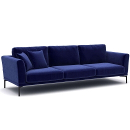 Καναπές Τριθέσιος Jade 291NDS1506 270x94x82cm Blue