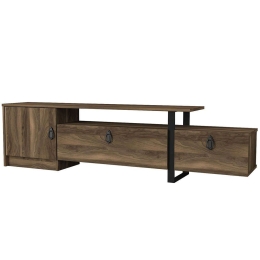 Έπιπλο Τηλεόρασης Aramis 180x31,5x46,2cm Walnut-Black