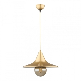 Φωτιστικό Οροφής Silia 216770 E27 27x27x65cm Gold Megapap Μέταλλο