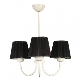 Φωτιστικό Οροφής Ovana 216753 E27 45x45x50cm Black Megapap Μέταλλο,Ύφασμα
