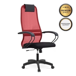 Καρέκλα Γραφείου Εργασίας Prince 77694 66,5x70x123/133cm Red - Black