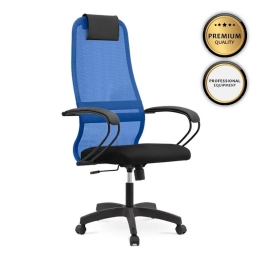 Καρέκλα Γραφείου Εργασίας Prince 77694 66,5x70x123/133cm Blue - Black
