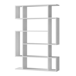 Βιβλιοθήκη Mito 214001 108x25x161cm White Μελαμίνη