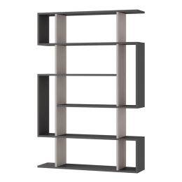 Βιβλιοθήκη Mito 213999 108x25x161cm Light Mocca - Anthracite Μελαμίνη