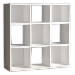 Βιβλιοθήκη Cube 117731 90x30x90cm White Μελαμίνη