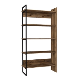 Βιβλιοθήκη Cecilia 216013 216013 91,8x34,8x180cm Walnut Μελαμίνη