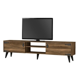 Έπιπλο Tηλεόρασης Donna 212786 180x30x41cm Walnut Μελαμίνη