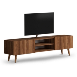 Έπιπλο Tηλεόρασης Plane 117697 150x32x46cm Walnut Μελαμίνη
