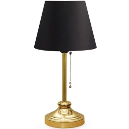 Φωτιστικό Επιτραπέζιο Harrison 0123708 22x17x45cm 1xE27 60W Black-Gold Megapap Mdf,Μέταλλο,Ύφασμα