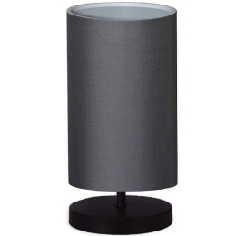Φωτιστικό Επιτραπέζιο Winkler 0123723 15x24x30cm 1xE14 20W Anthracite-Black Megapap Ύφασμα,Ξύλο,Μέταλλο