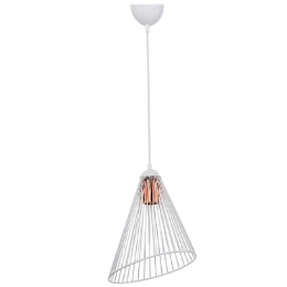 Φωτιστικό Οροφής Adams 0123767 25x30x70cm 1xE27 60W White Megapap Μέταλλο