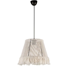 Φωτιστικό Οροφής Braga 0216738 30x30x75cm 1xE27 60W White Megapap Σχοινί