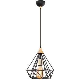 Φωτιστικό Οροφής Hideki 0124542 22x22x80cm 1xE27 60W Black-Gold Megapap Μέταλλο