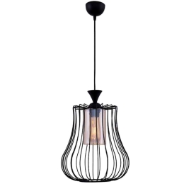 Φωτιστικό Οροφής Cassander 0124551 27x27x80cm 1xE27 60W Black Megapap Μέταλλο