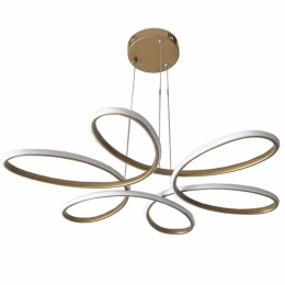 Φωτιστικό Οροφής Herring 0189436 65x65x58cm Led 80W 4000Κ Gold Megapap Μέταλλο