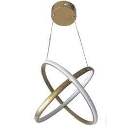 Φωτιστικό Οροφής Pascal 0189450 25x25x70cm Led 40W 4000K Gold Megapap Μέταλλο