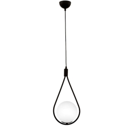 Φωτιστικό Οροφής Shemesh 0189385 20x20x85cm 1xE27 60W Black-White Megapap Μέταλλο