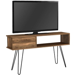Έπιπλο Τηλεόρασης Palma 0212833 120x29,5x68,5cm Walnut-Black