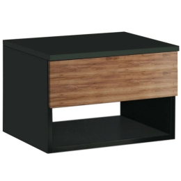 Κομοδίνο Bianca 0211730 40x30x23cm Black-Walnut