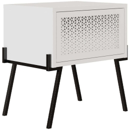 Κομοδίνο Naive 0214260 48x34x51cm White-Black
