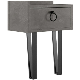 Κομοδίνο Sponge 0214345 40x24x51cm Grey