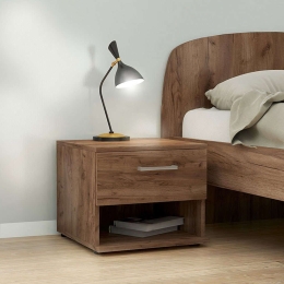 Κομοδίνο Renato 0204665 44x35x43cm Light Walnut