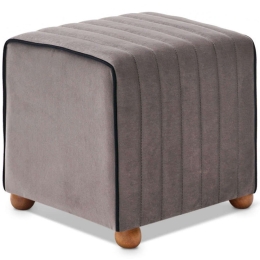 Σκαμπό Mona 0213648 40x40x40cm Grey-Black