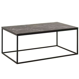 Τραπεζάκι Σαλονιού Sully Marble 0208601 100x60x42cm Black
