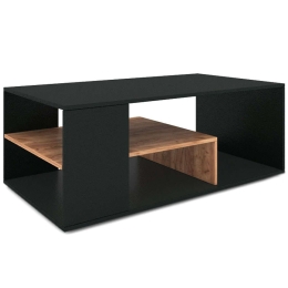 Τραπεζάκι Σαλονιού Gerardo 0211722 110x60x42cm Black-Walnut