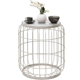 Τραπεζάκι Σαλονιού Bοηθητικό Muller 0127711 35x35x47cm White