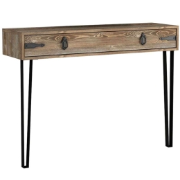 Κονσόλα Costa 0216049 120x35x90cm Walnut Μελαμίνη,Μέταλλο
