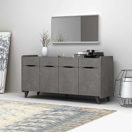 Μπουφές Sila 0123238 140x45x72cm Anthracite Μελαμίνη