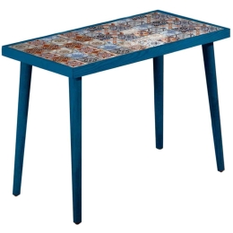 Τραπεζάκι Σαλονιού Βοηθητικό Mayra 0212594 62x32x45cm Blue