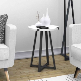 Τραπεζάκι Σαλονιού Βοηθητικό Pedro 0128596 44x44x58cm White-Anthracite