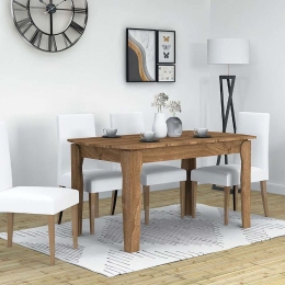 Τραπέζι Επεκτεινόμενο Marlon 0128598 140+40x80x76cm Walnut Μελαμίνη
