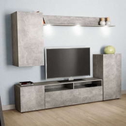 Σύνθεση Τηλεόρασης Lucius 0206416 210x37x170cm Grey