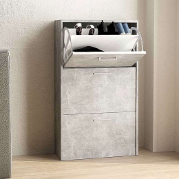 Παπουτσοθήκη Luigi 0204655 59x25x125cm Grey Μελαμίνη