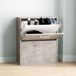 Παπουτσοθήκη Ennio 0204661 58x25x84,3cm Grey Μελαμίνη