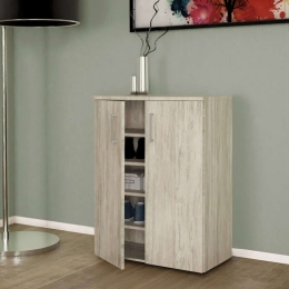 Παπουτσοθήκη Vico 0204646 60x33x81cm White-Grey Μελαμίνη