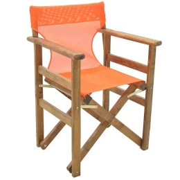 Πολυθρόνα Σκηνοθέτη Klara 0095088 61x51x86cm Walnut-Orange