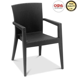 Πολυθρόνα Bali 0097224 57x60x85cm Anthracite