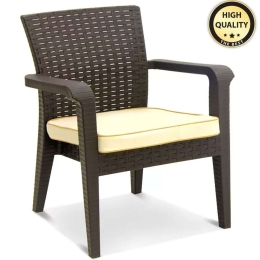 Πολυθρόνα Majorca 0097217 66x62x81cm Brown