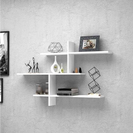 Ραφιέρα Τοίχου Kanz 0123249 125x17x83,6cm White