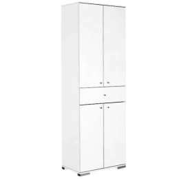 Ντουλάπα Diamond 0080409 60x38x187cm White Δίφυλλη