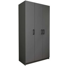 Ντουλάπα Dacota 0212530 90x47x180cm Anthracite Τρίφυλλη