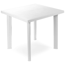 Τραπέζι Κήπου Fiocco 0042252 80x75x72cm Πολυπροπυλένιο White Progarden